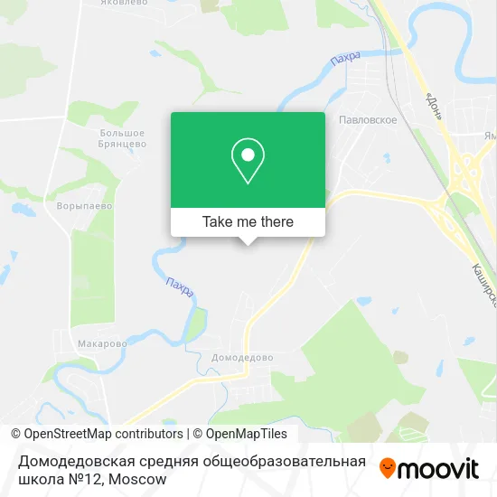 Домодедовская средняя общеобразовательная школа №12 map