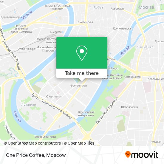 One Price Coffee map