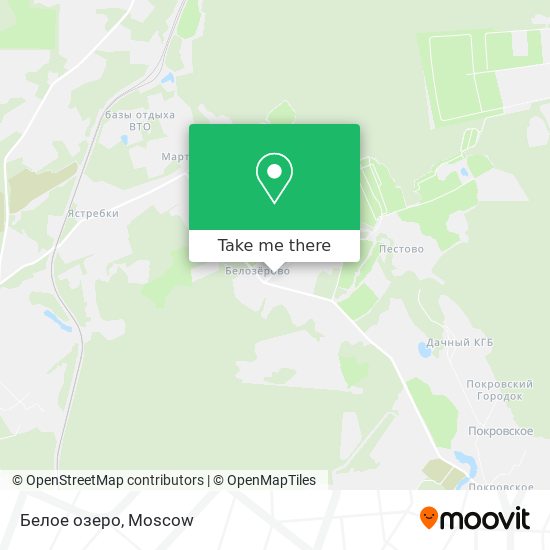 Белое озеро map