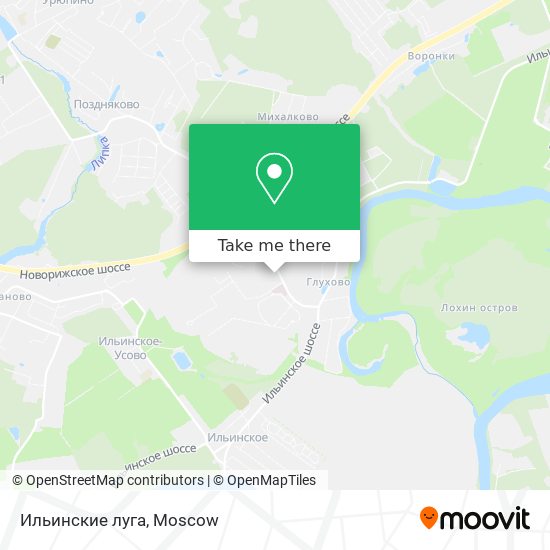 Ильинские луга map