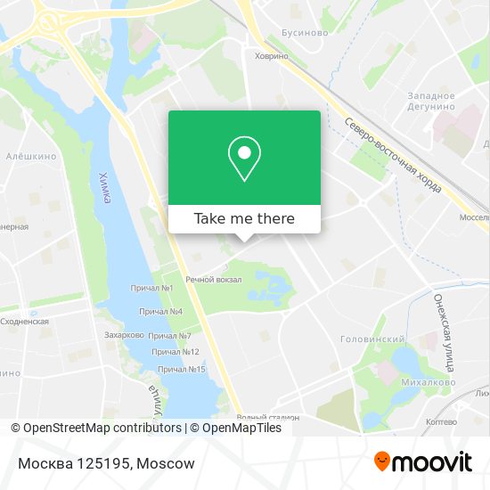 Москва 125195 map