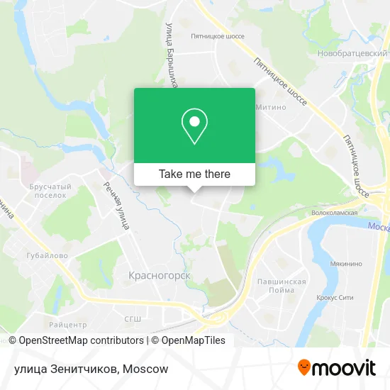 улица Зенитчиков map