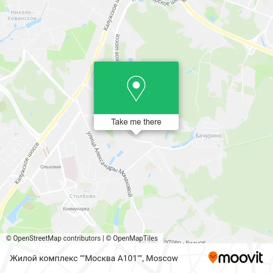 Жилой комплекс ""Москва А101"" map