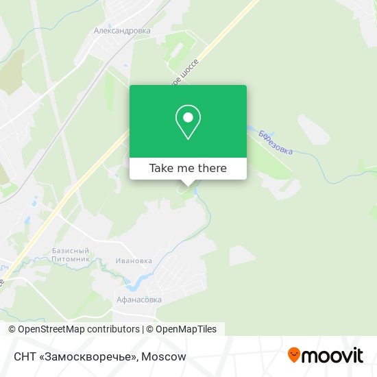 СНТ «Замоскворечье» map