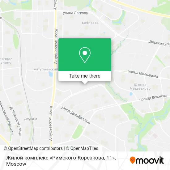 Жилой комплекс «Римского-Корсакова, 11» map