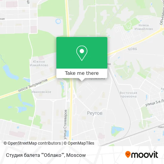 Студия балета ""Облако"" map