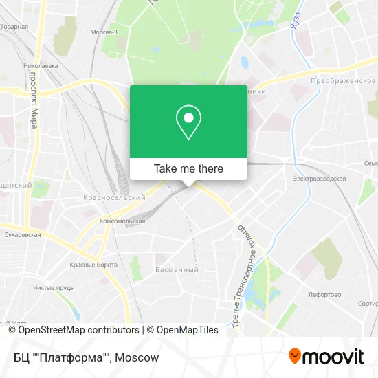 БЦ ""Платформа"" map