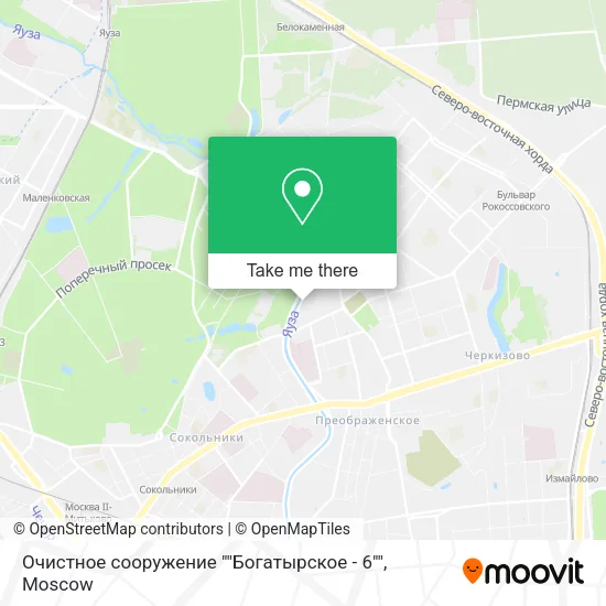 Очистное сооружение ""Богатырское - 6"" map