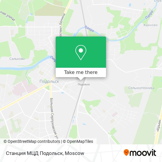 Станция МЦД Подольск map