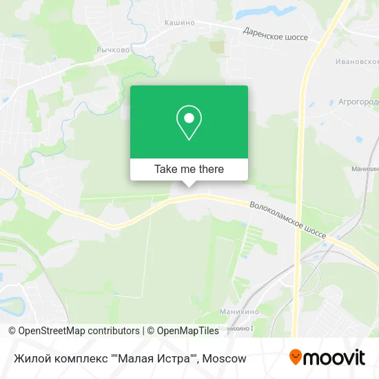 Жилой комплекс ""Малая Истра"" map