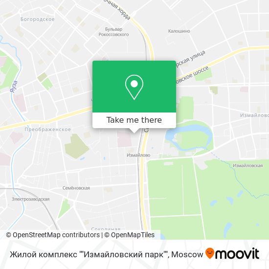 Жилой комплекс ""Измайловский парк"" map