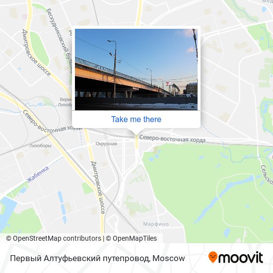 Первый Алтуфьевский путепровод map