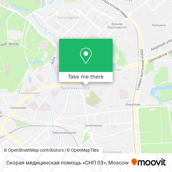 Скорая медицинская помощь «СНП 03» map