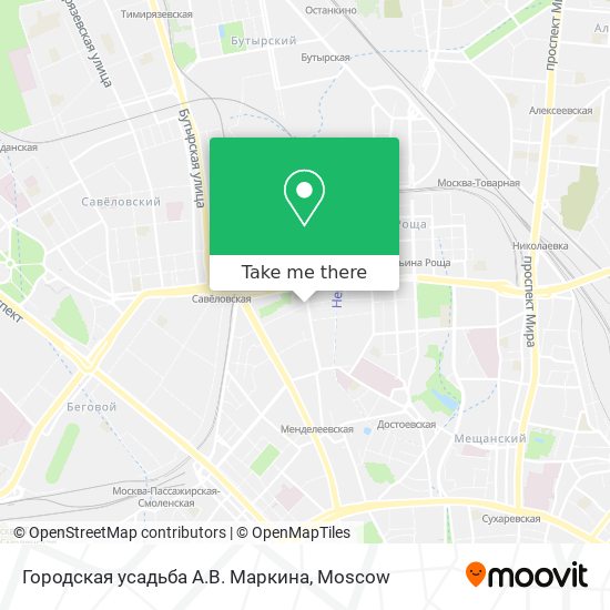 Городская усадьба А.В. Маркина map