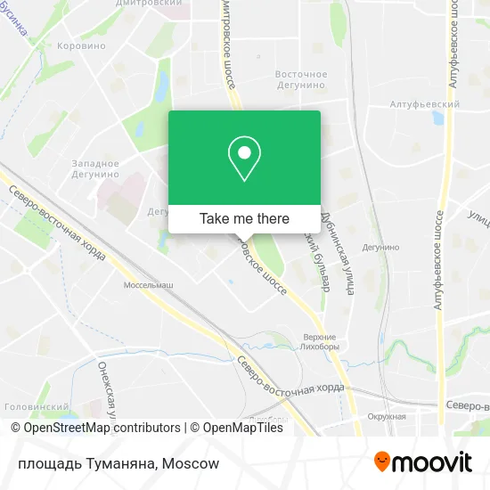 площадь Туманяна map