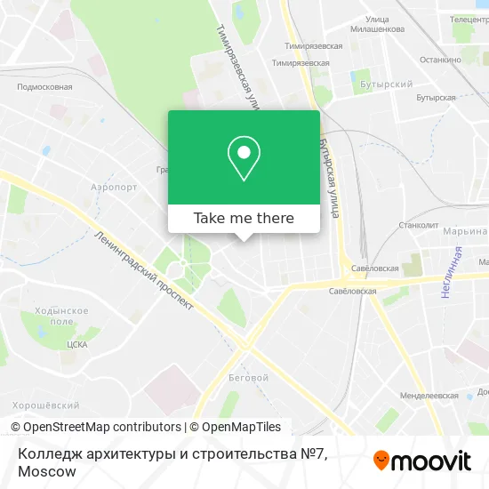 Колледж архитектуры и строительства №7 map