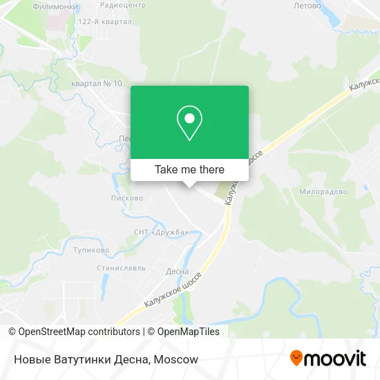 Новые Ватутинки Десна map