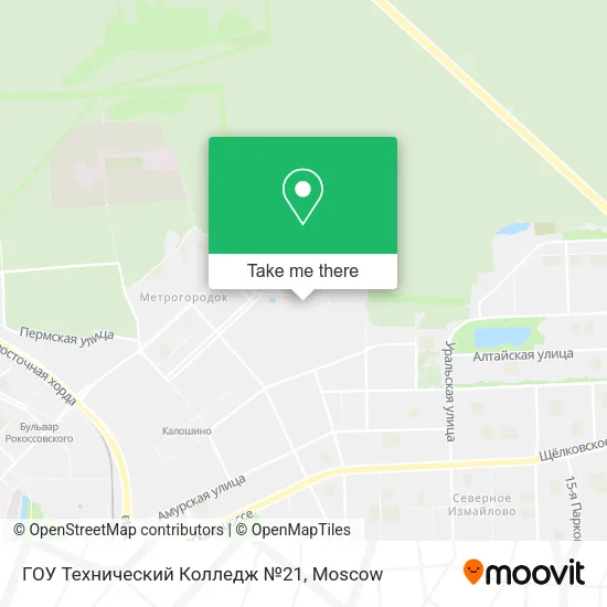 ГОУ Технический Колледж №21 map
