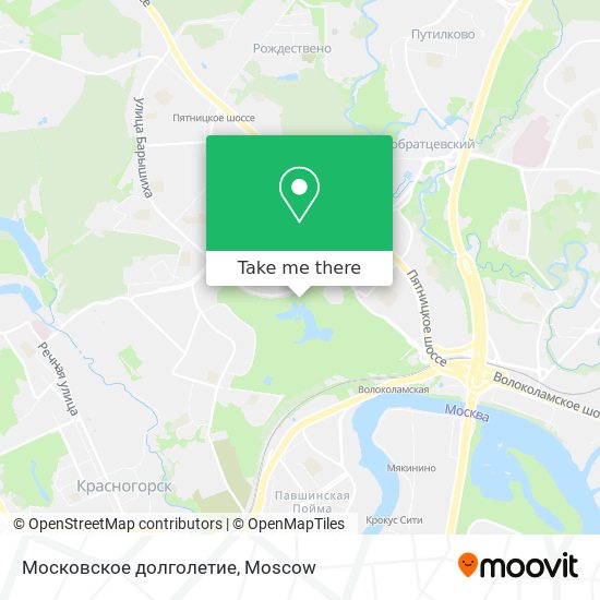 Московское долголетие map