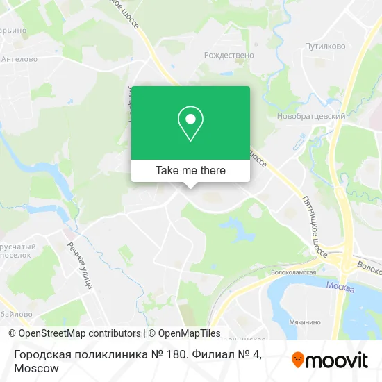 Городская поликлиника № 180. Филиал № 4 map