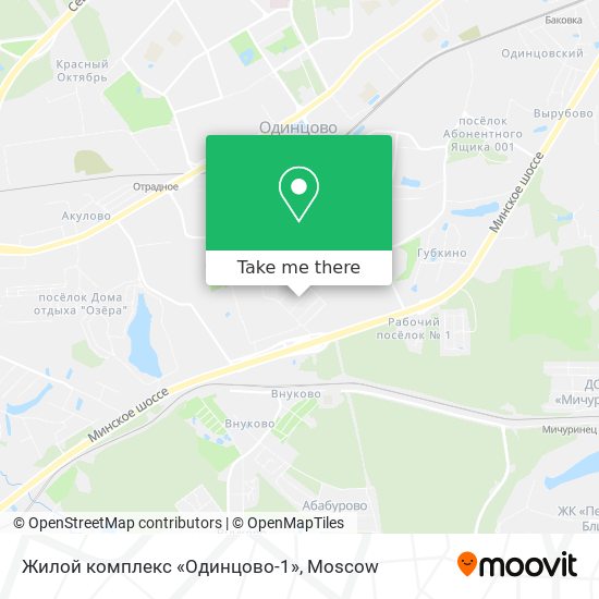 Жилой комплекс «Одинцово-1» map