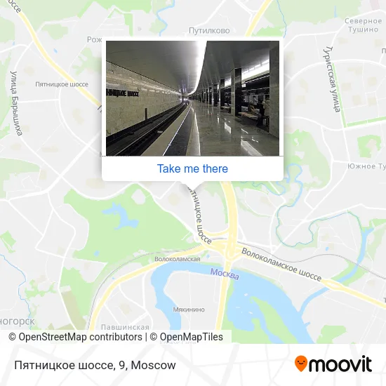 Пятницкое шоссе, 9 map