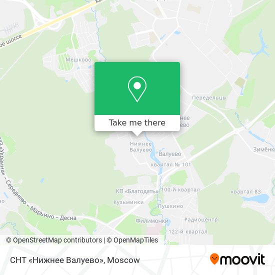 СНТ «Нижнее Валуево» map