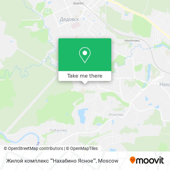 Жилой комплекс ""Нахабино Ясное"" map
