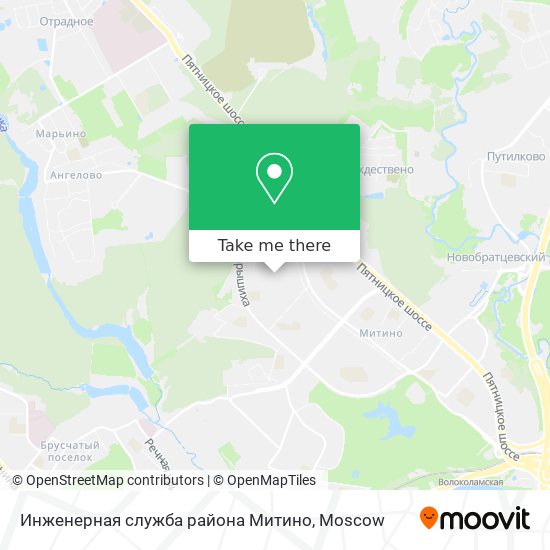 Инженерная служба района Митино map