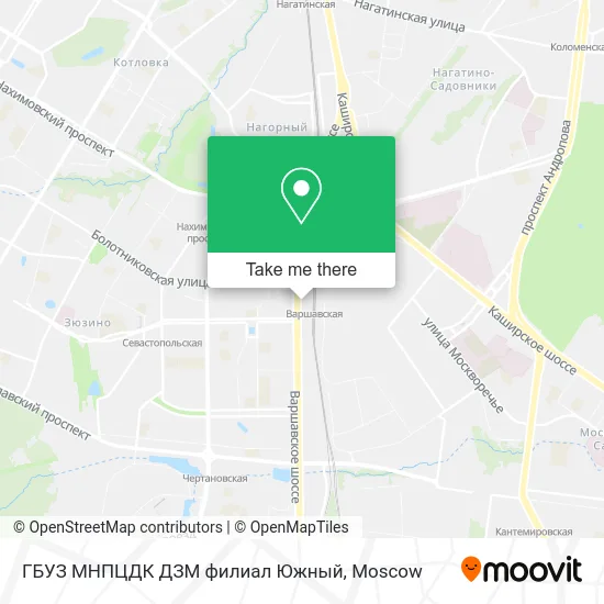 ГБУЗ МНПЦДК ДЗМ филиал Южный map