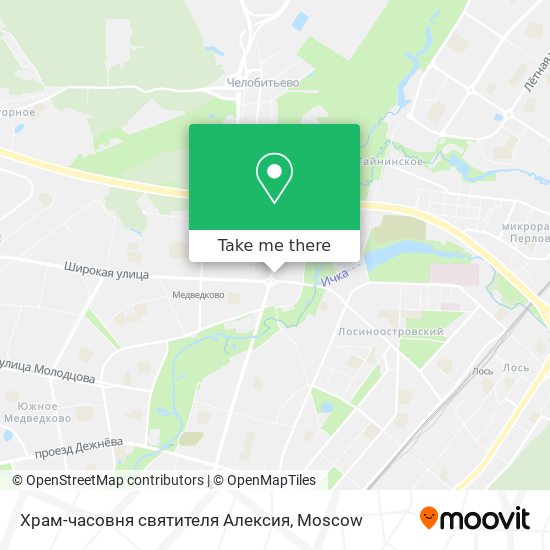 Храм-часовня святителя Алексия map