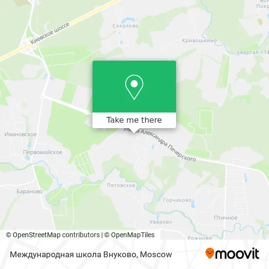 Международная школа Внуково map