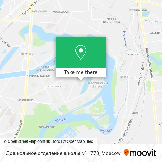 Дошкольное отделение школы № 1770 map