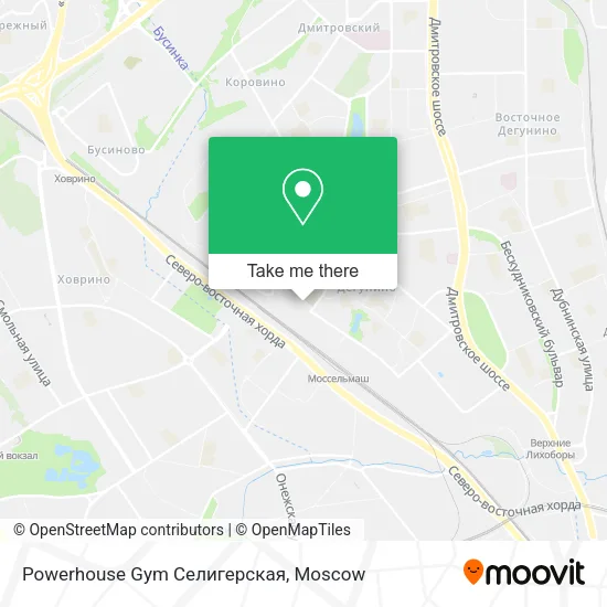 Powerhouse Gym Селигерская map