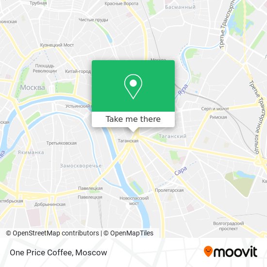 One Price Coffee map