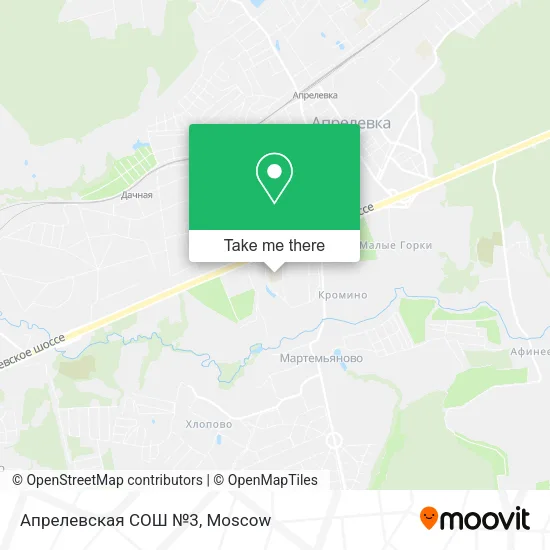 Апрелевская СОШ №3 map