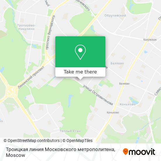 Троицкая линия Московского метрополитена map