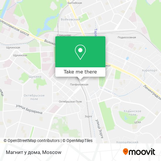 Магнит у дома map