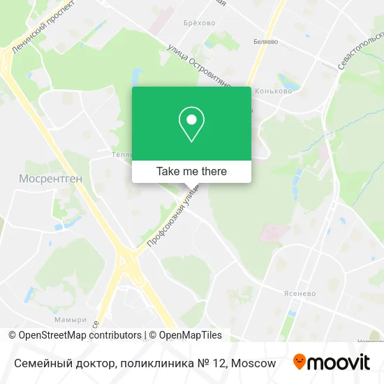 Семейный доктор, поликлиника № 12 map