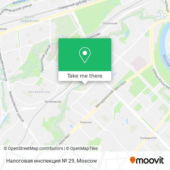 Налоговая инспекция № 29 map