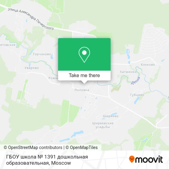 ГБОУ школа № 1391 дошкольная образовательная map