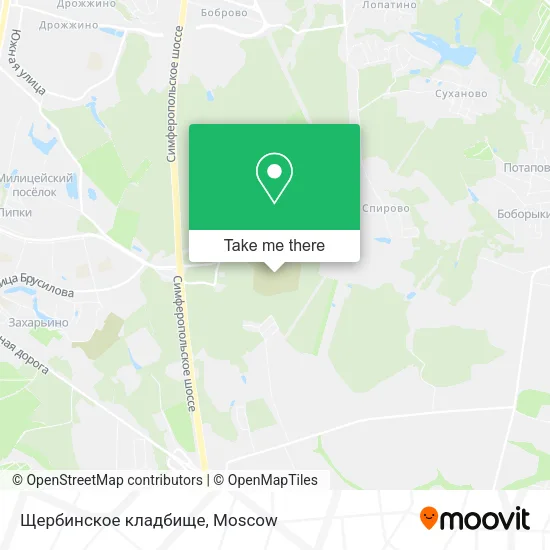 Щербинское кладбище map