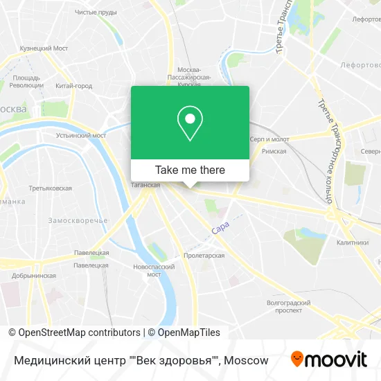 Медицинский центр ""Век здоровья"" map