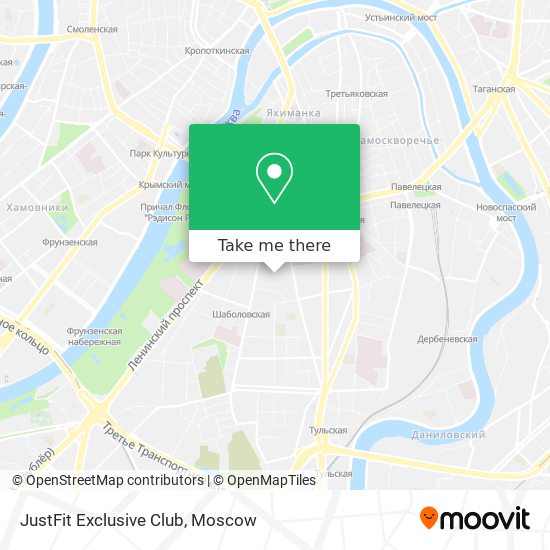 JustFit Exclusive Club map