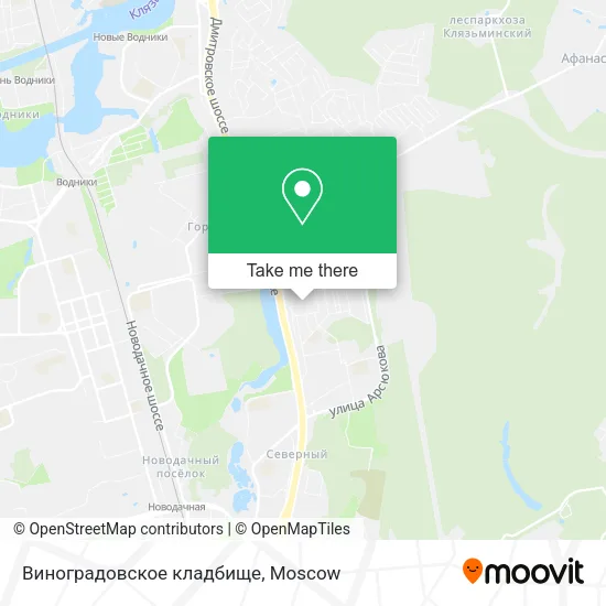 Виноградовское кладбище map