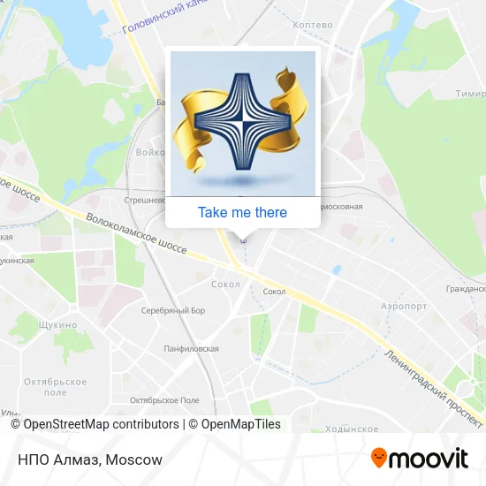 НПО Алмаз map