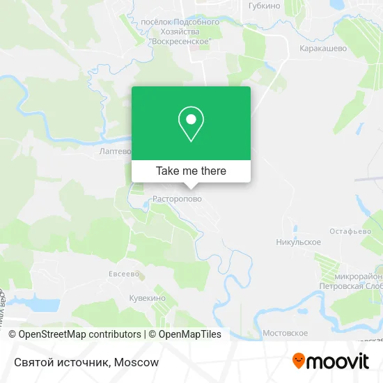 Святой источник map