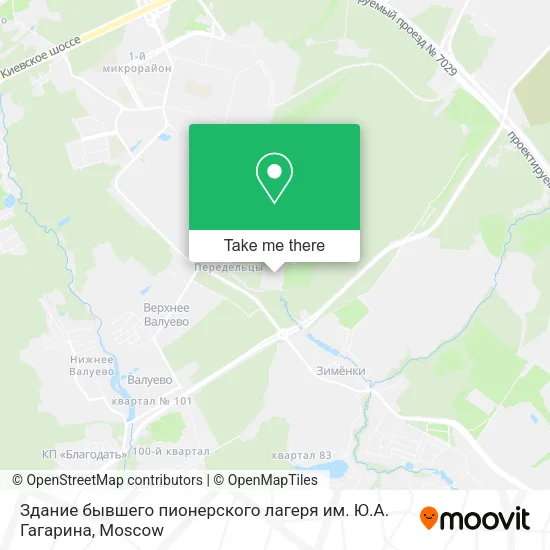 Здание бывшего пионерского лагеря им. Ю.А. Гагарина map