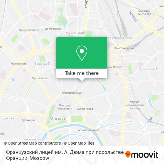 Французский лицей им. А. Дюма при посольстве Франции map