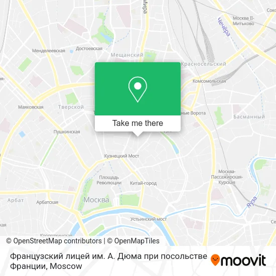Французский лицей им. А. Дюма при посольстве Франции map